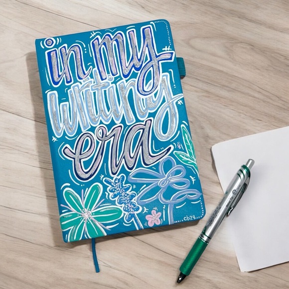 Other - Original Hand Painted Journal “In My Writing Era” - NEW Regolden Book, Notebook